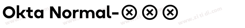 Okta Normal字体转换